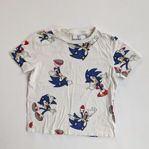 Old Navy Kids Sonic Print Tee - White and Blue